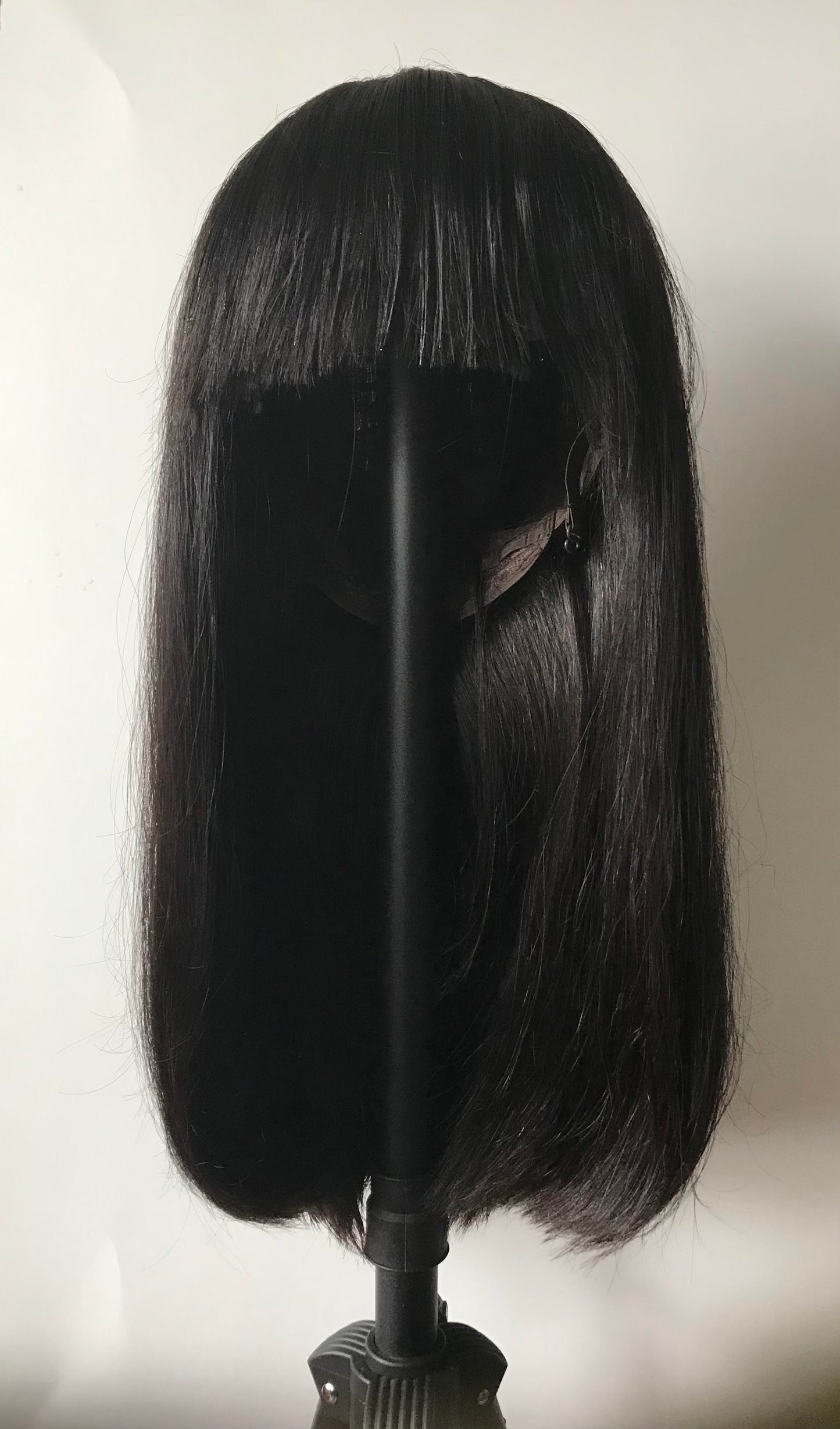 Bob with Bangs Natural Black