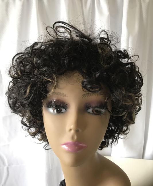 Bob Short Curly with Bangs