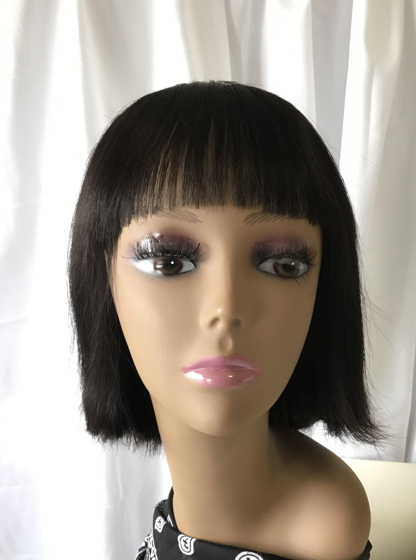 Bob with Bangs  Natural Black