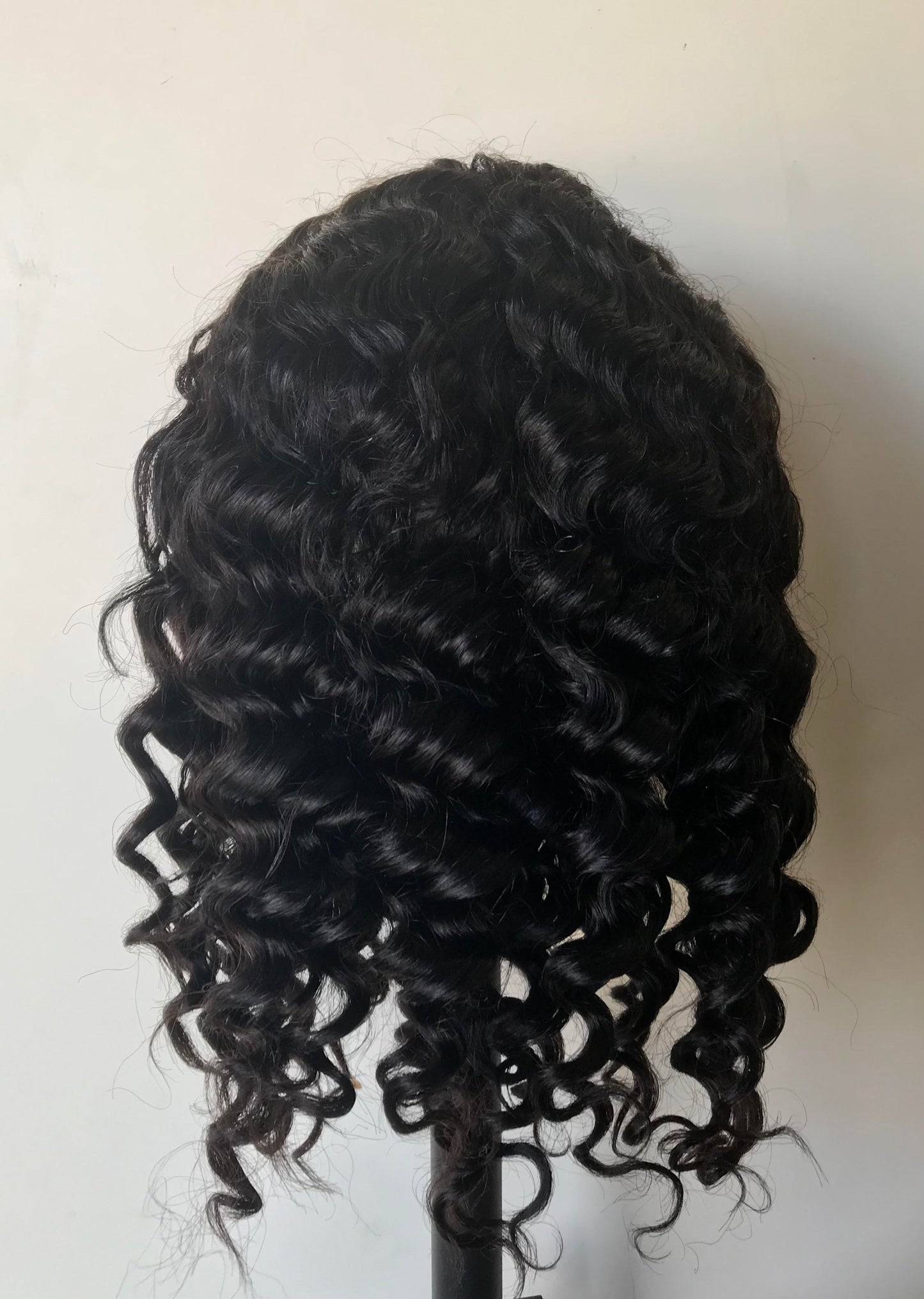 4 x 13 Lace Frontal Deep Wave  Natural Black