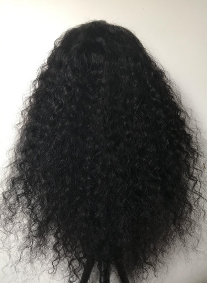 4 x 13 Lace Frontal Deep Wave  Natural Black