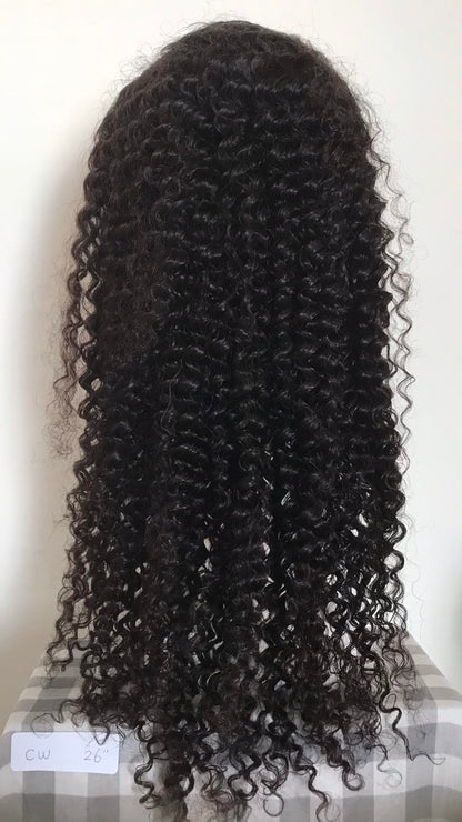 4 x 13 Lace Frontal Deep Wave  Natural Black